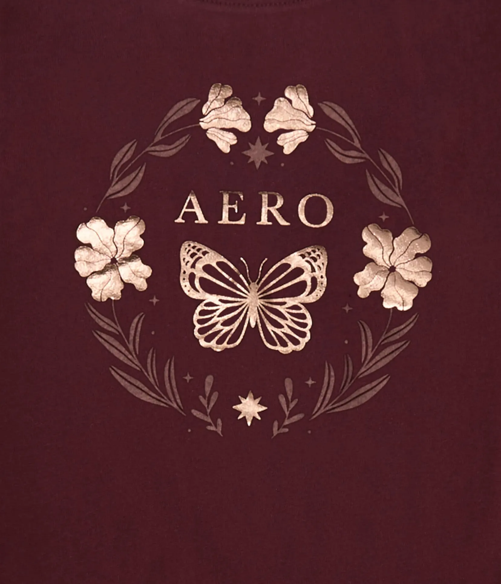 Aero Butterfly Circle Foil Graphic Tee