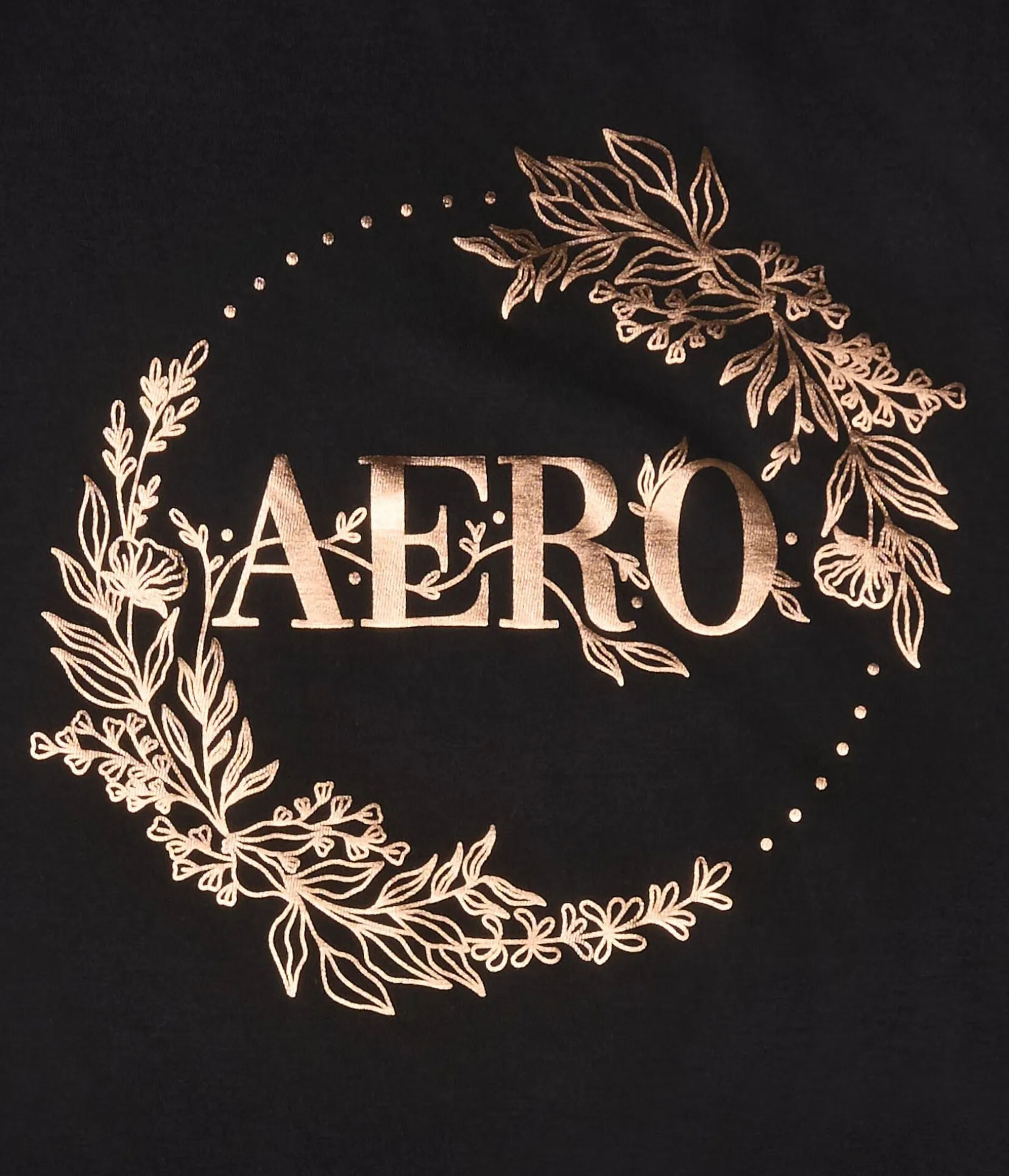 Aero Floral Circle Foil Graphic Tee