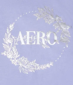 Aero Floral Circle Foil Graphic Tee