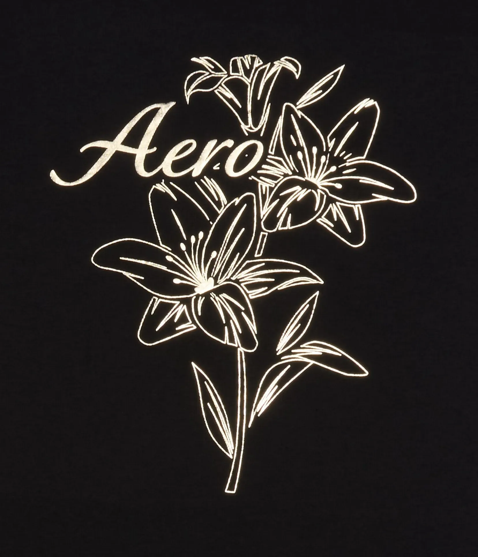 Aero Floral Foil Graphic Tee