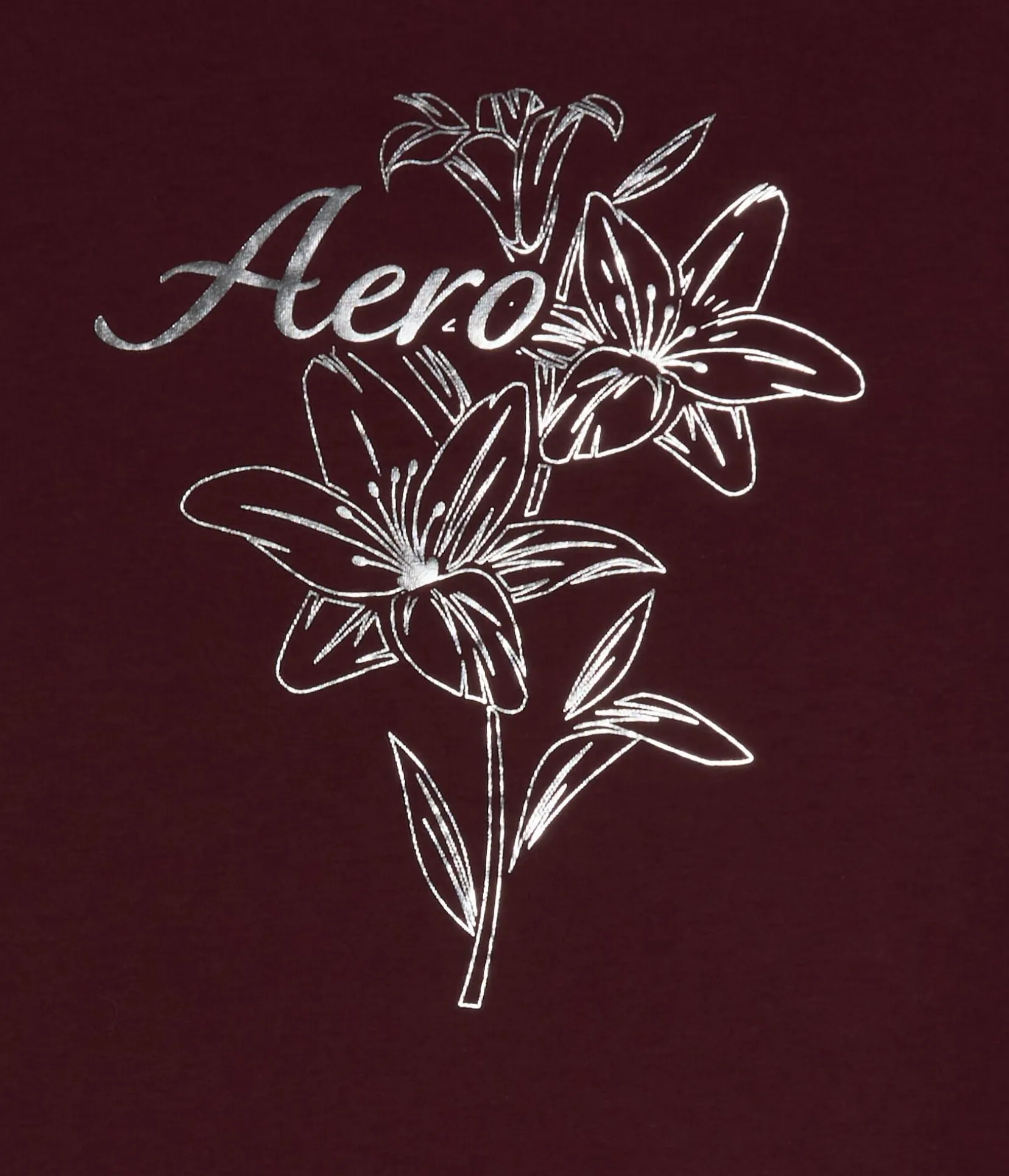 Aero Floral Foil Graphic Tee
