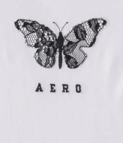 Aero Lace Butterfly Graphic Tee