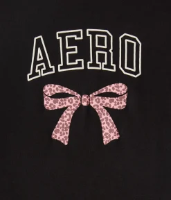 Aero Leopard Bow Graphic Tee