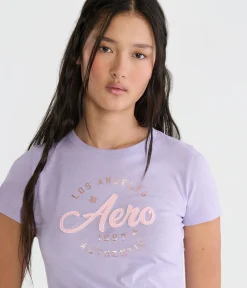 Aero Los Angeles Appliqué Graphic Tee