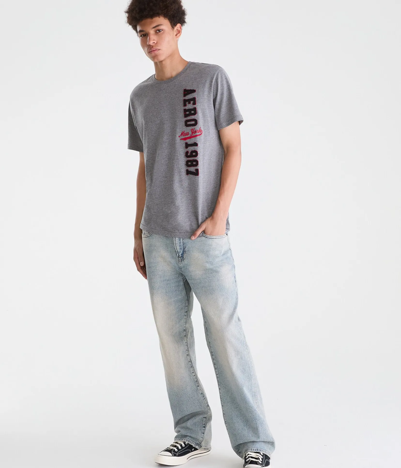 Aero New York 1987 Appliqué Graphic Tee
