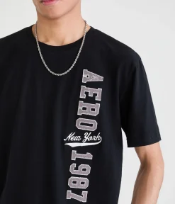 Aero New York 1987 Appliqué Graphic Tee
