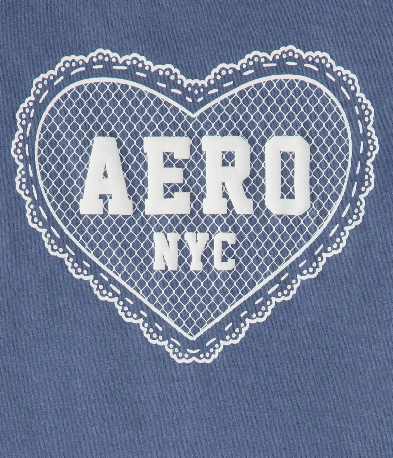 Aero NYC Lace Heart Graphic Tee