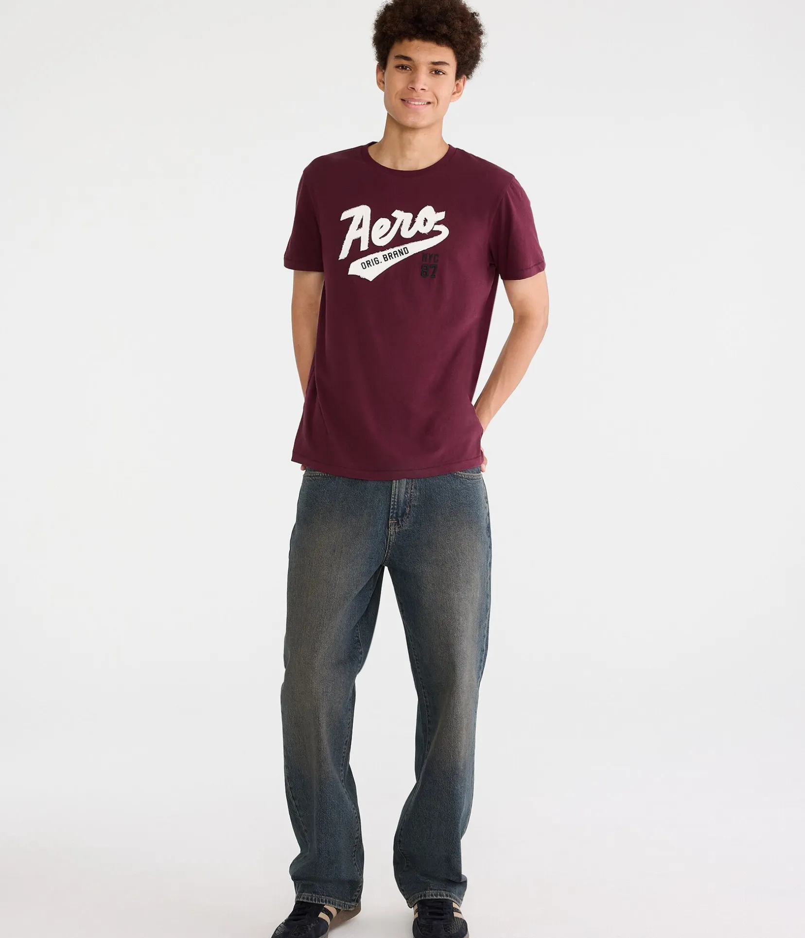 Aero Original Brand Appliqué Graphic Tee