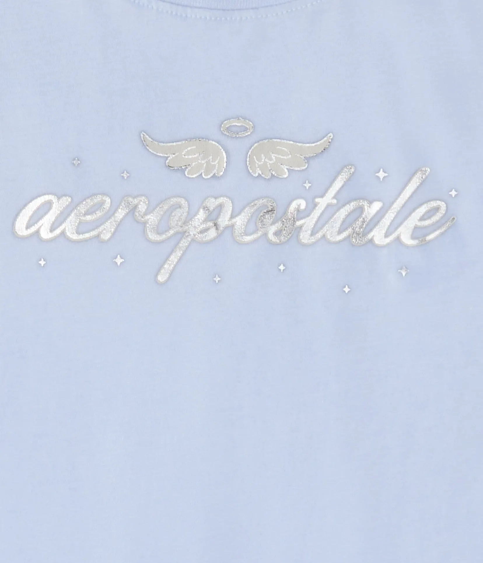 Aeropostale Angel Wings Foil Graphic Tee