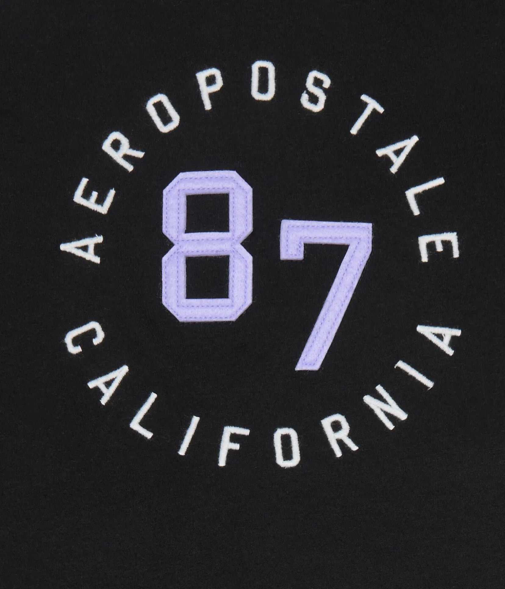 Aeropostale 87 Appliqué Graphic Tee