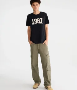 Aeropostale 1987 Appliqué Graphic Tee