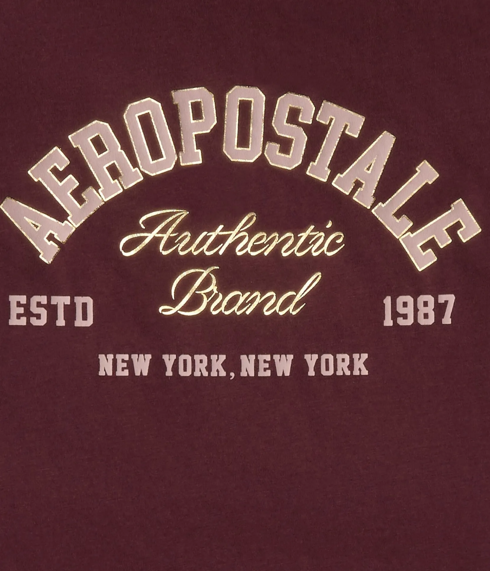 Aeropostale Arch Foil Graphic Tee