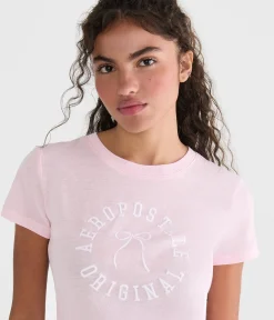 Aeropostale Bow Circle Graphic Tee