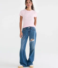 Aeropostale Bow Circle Graphic Tee
