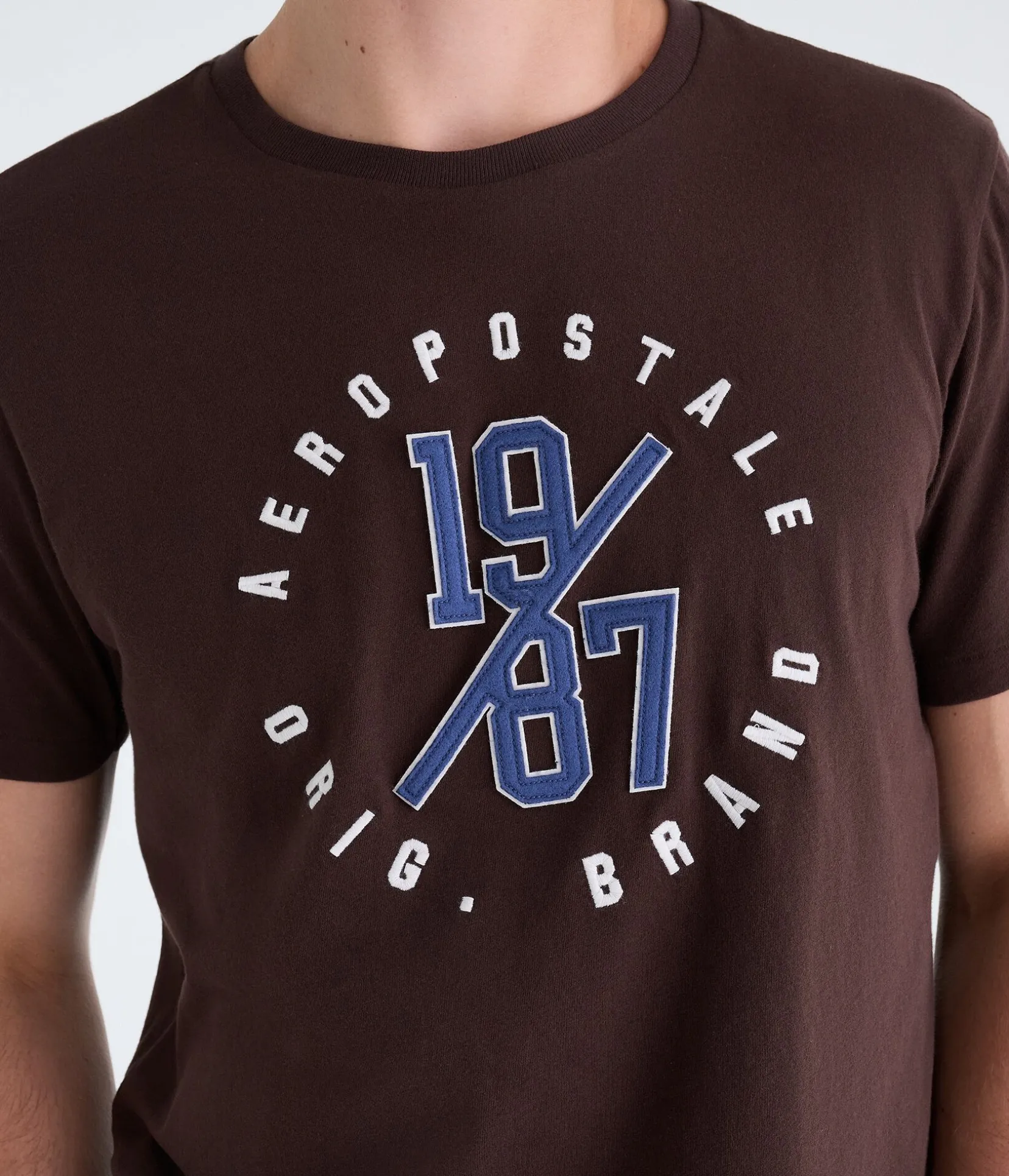 Aeropostale 1987 Circle Appliqué Graphic Tee