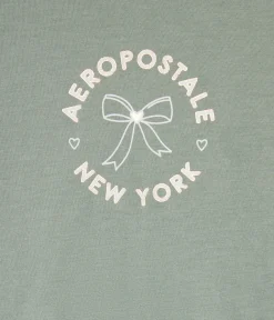 Aeropostale Circle Bow Foil Graphic Tee