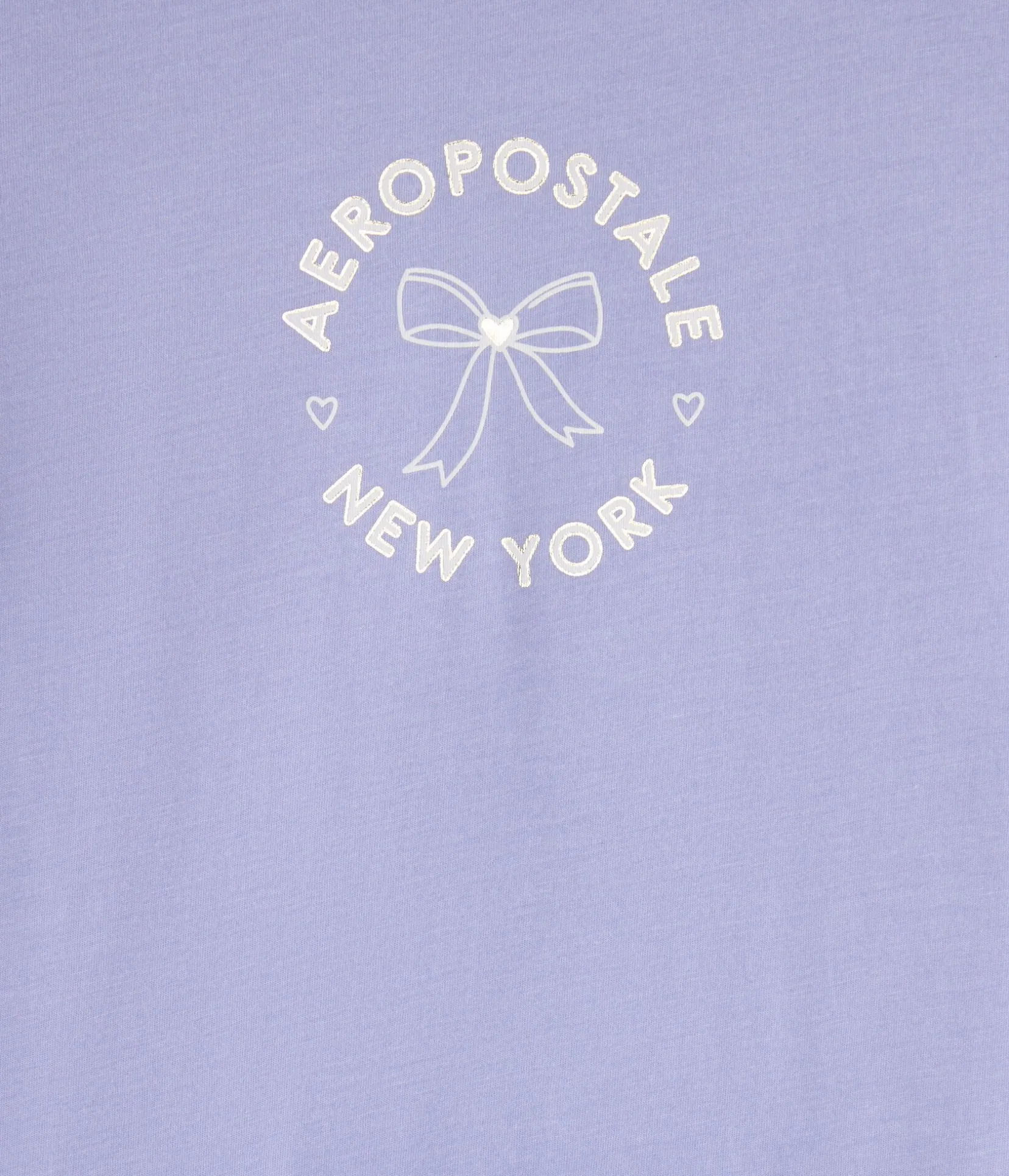 Aeropostale Circle Bow Foil Graphic Tee