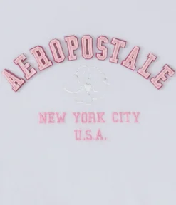 Aeropostale Floral Arch Appliqué Graphic Tee