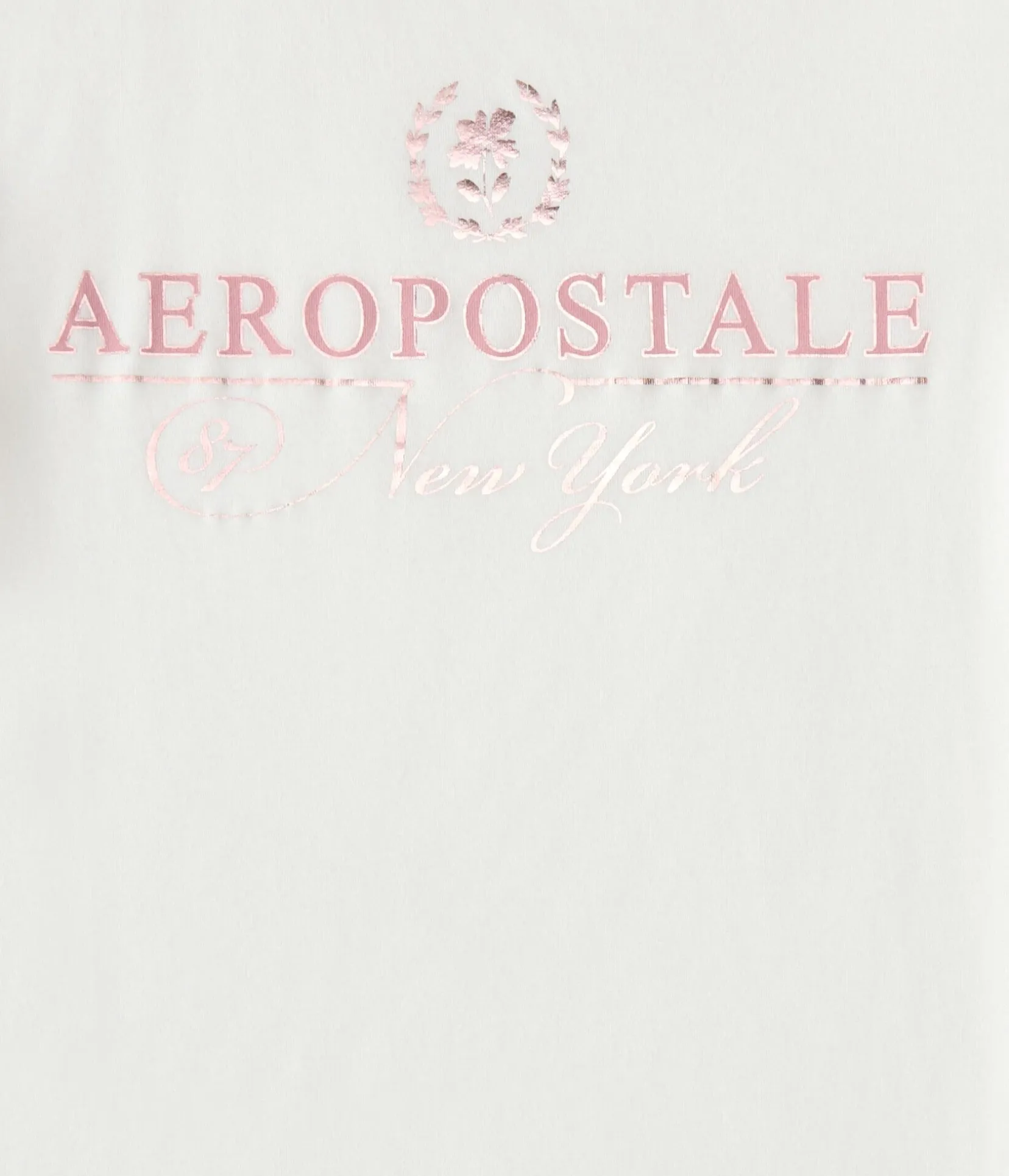 Aeropostale Floral Foil Graphic Tee