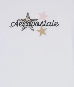 Aeropostale Leopard Star Graphic Tee