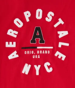 Aeropostale NYC Circle Appliqué Graphic Tee