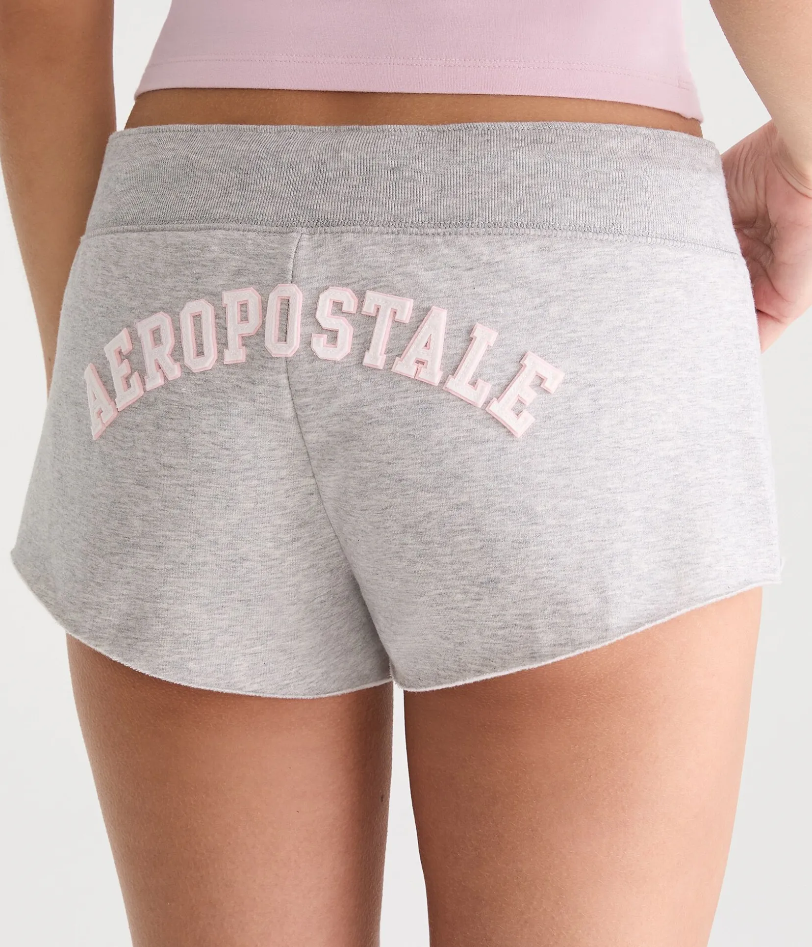 Aeropostale NY Heritage Low-Rise Fleece Shorts