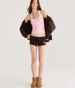 Aeropostale NY Heritage Low-Rise Fleece Shorts