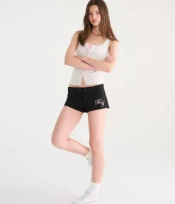 Aeropostale NY Heritage Low-Rise Fleece Shorts