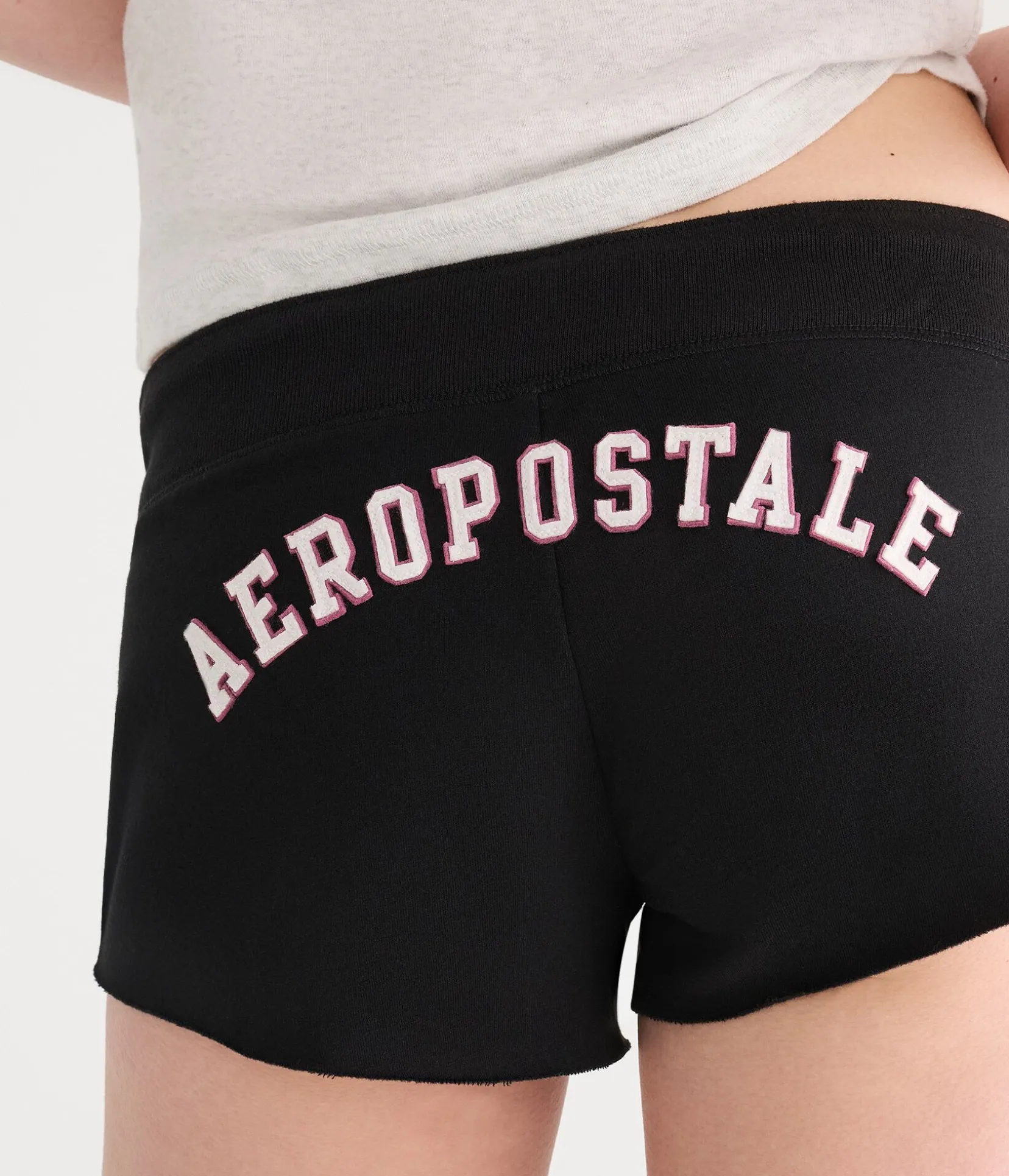 Aeropostale NY Heritage Low-Rise Fleece Shorts