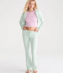 Aeropostale Rhinestone Crest Fit & Flare Sweatpants