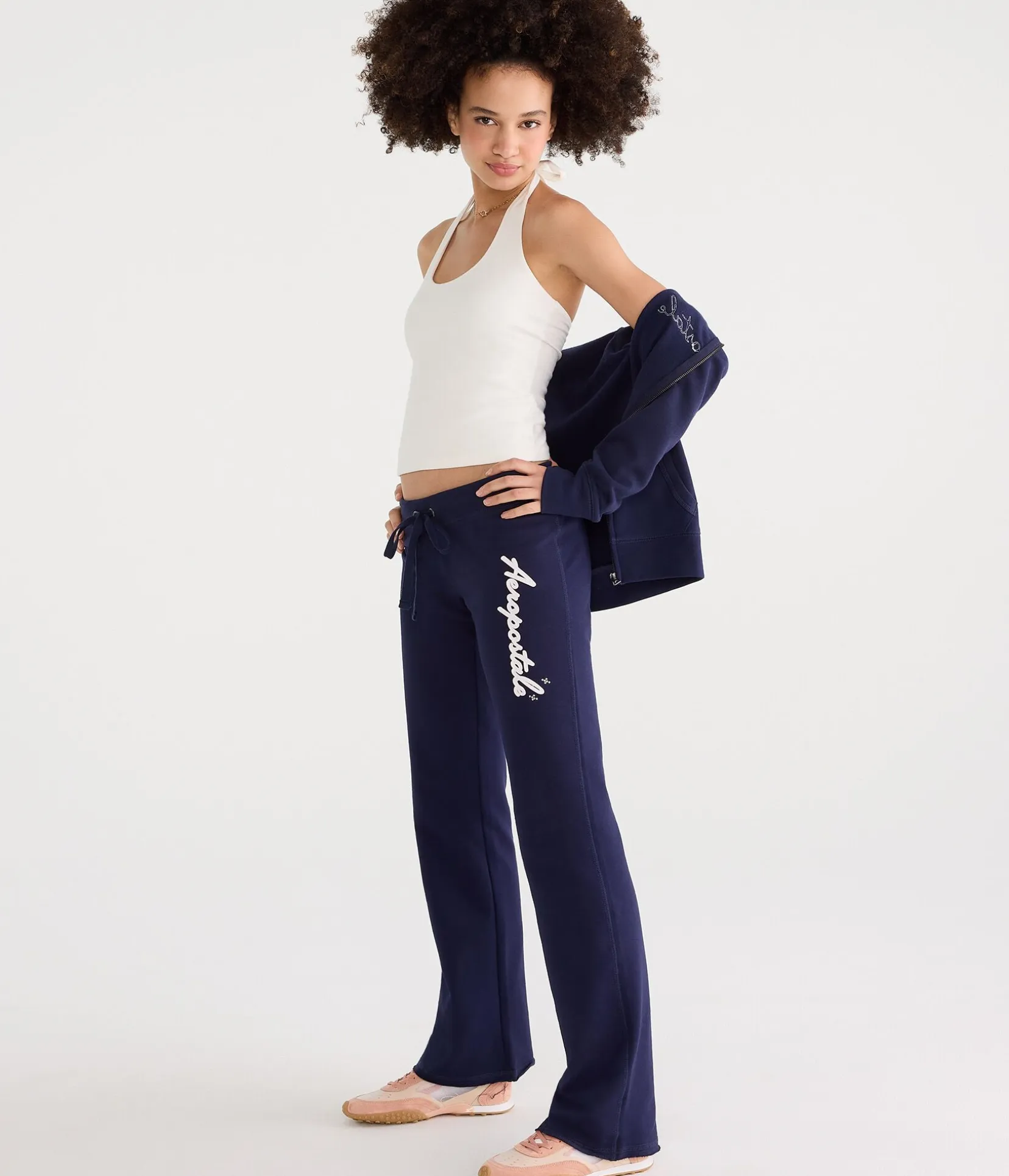 Aeropostale Rhinestone Fit & Flare Sweatpants