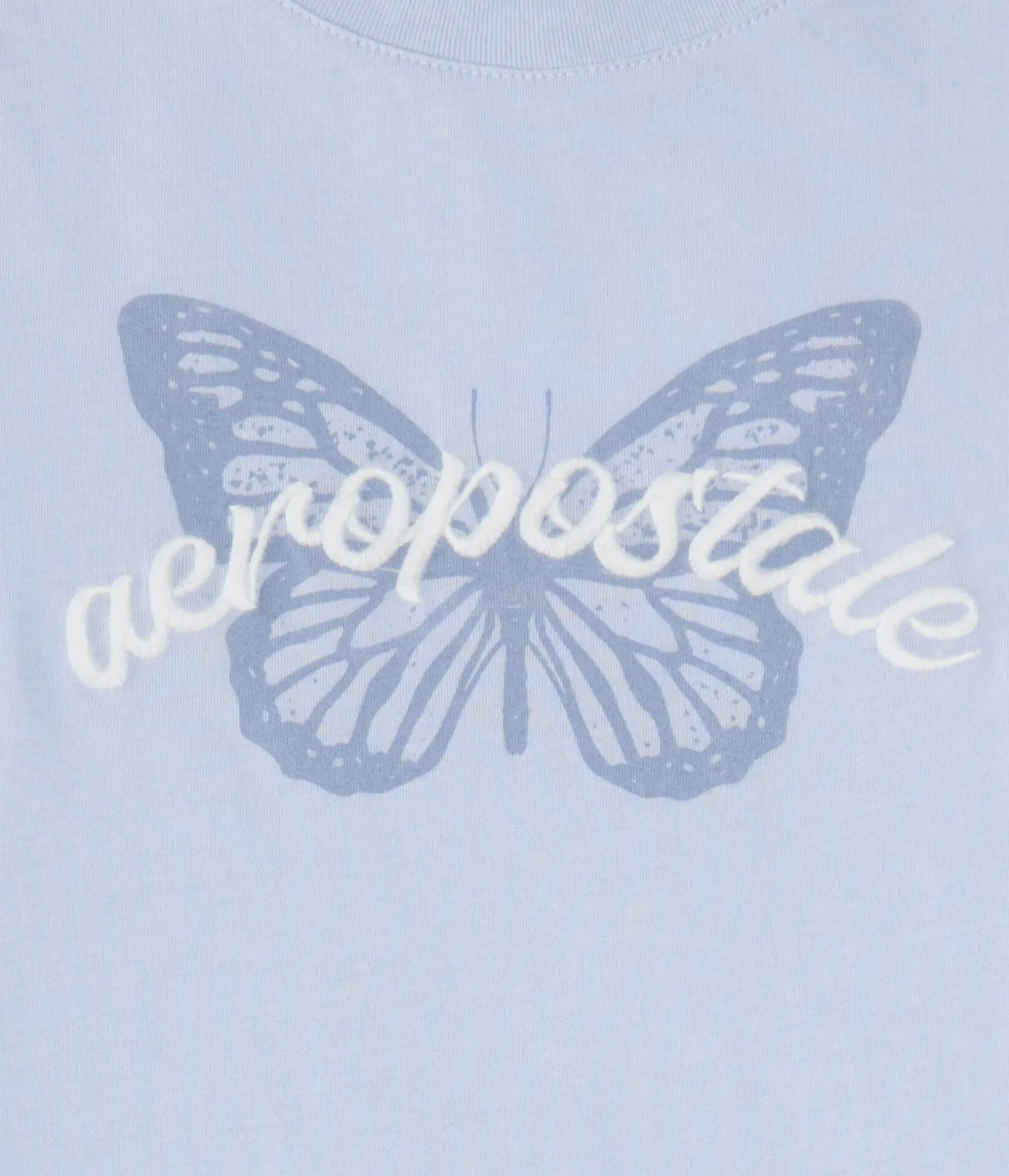 Aeropostale Script Butterfly Graphic Tee