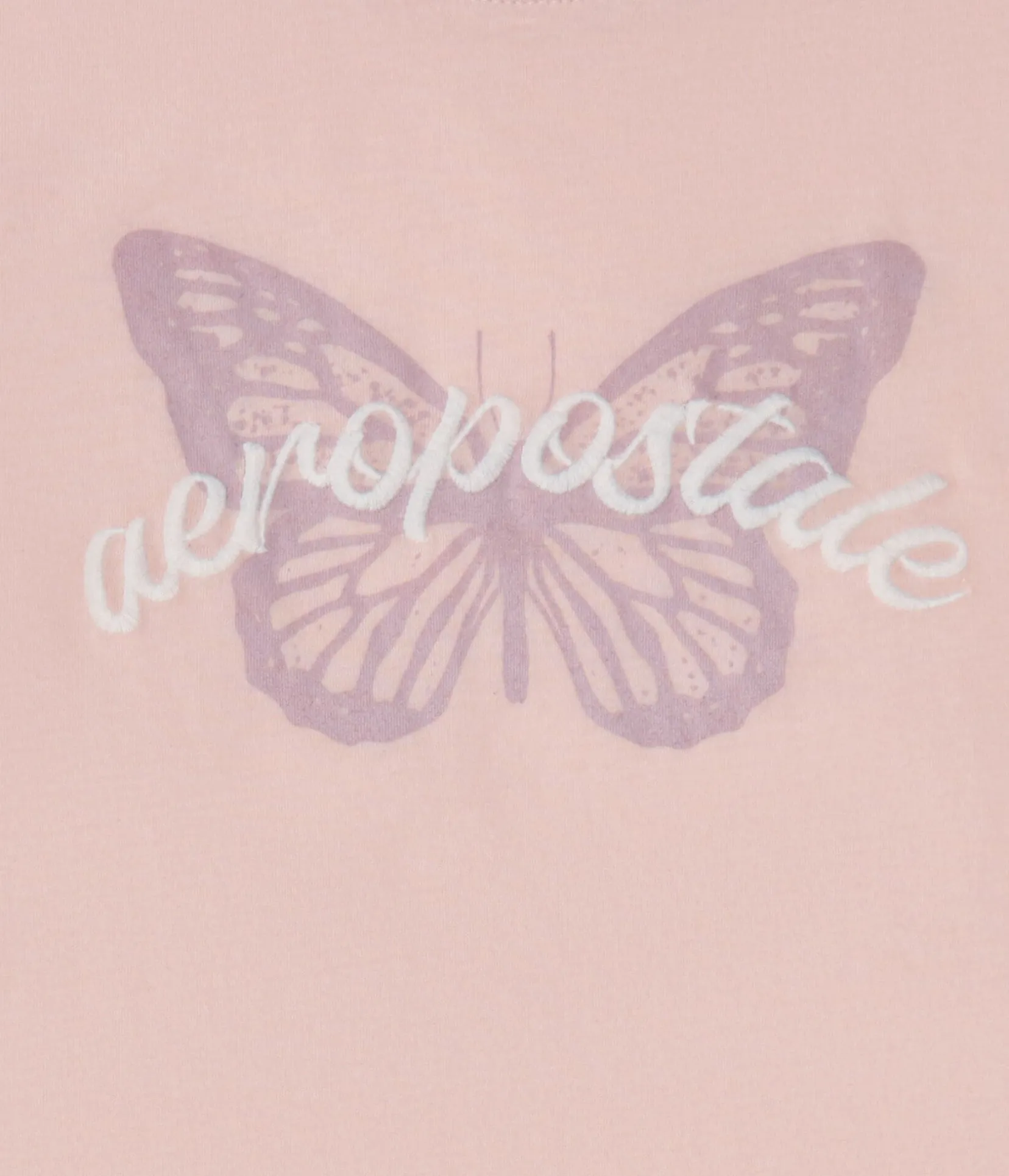 Aeropostale Script Butterfly Graphic Tee