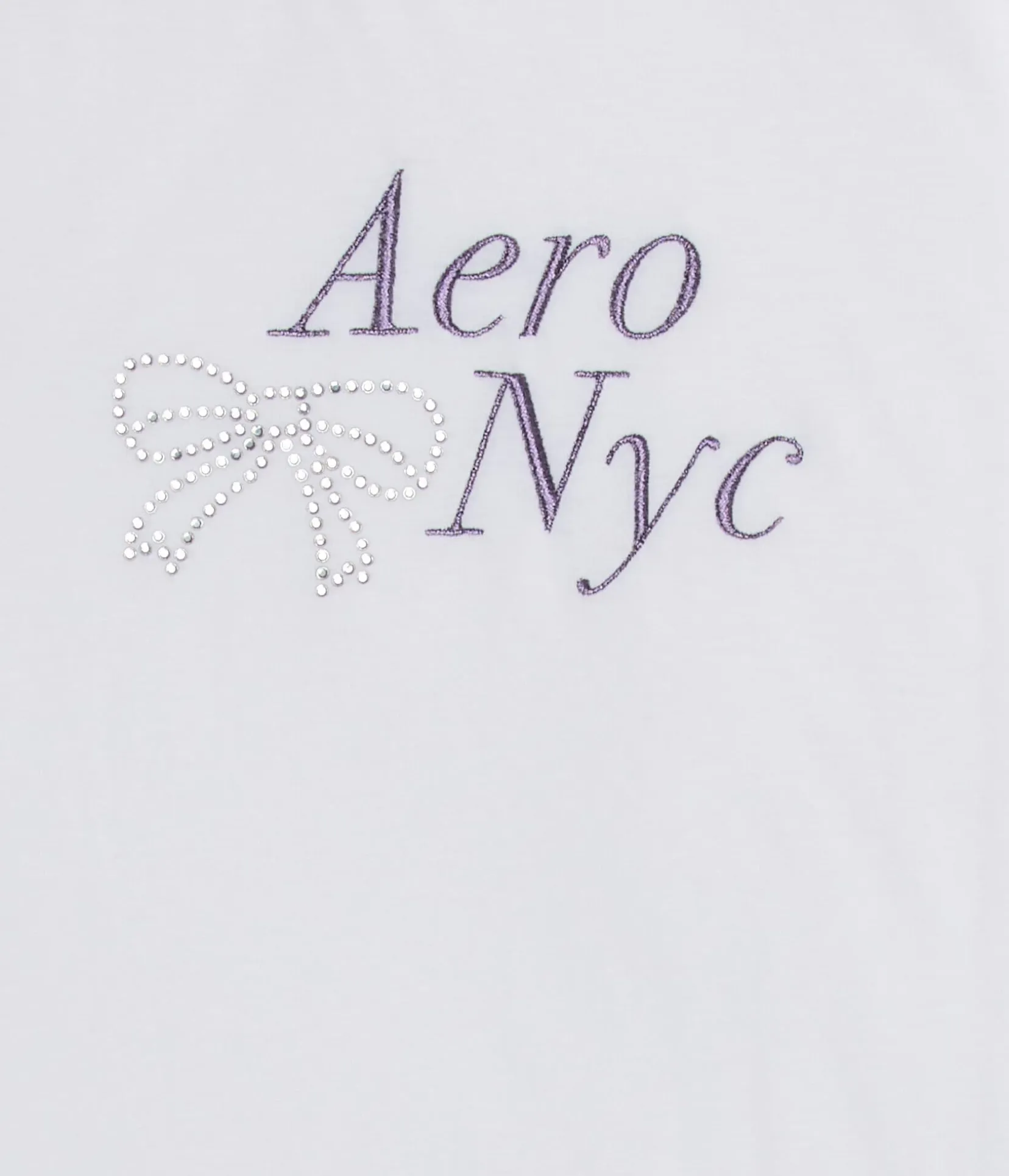Aero Rhinestone Bow Graphic Tee