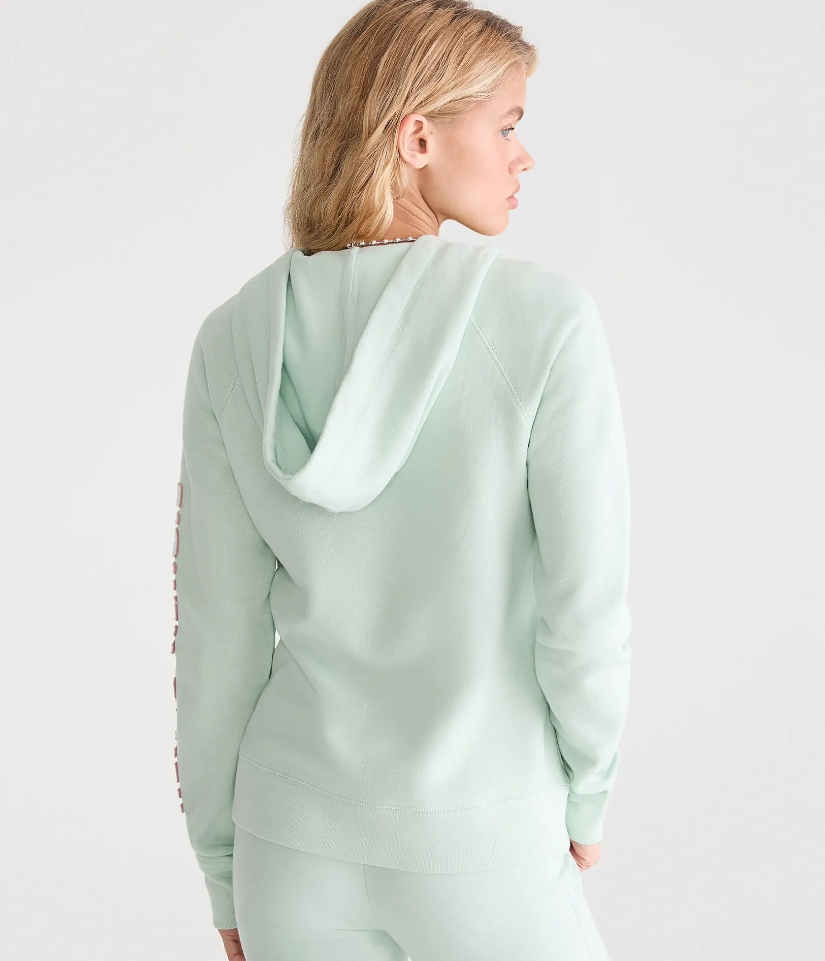 Aero Rhinestone Crest Full-Zip Hoodie