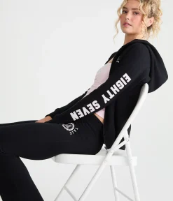 Aero Rhinestone Crest Full-Zip Hoodie