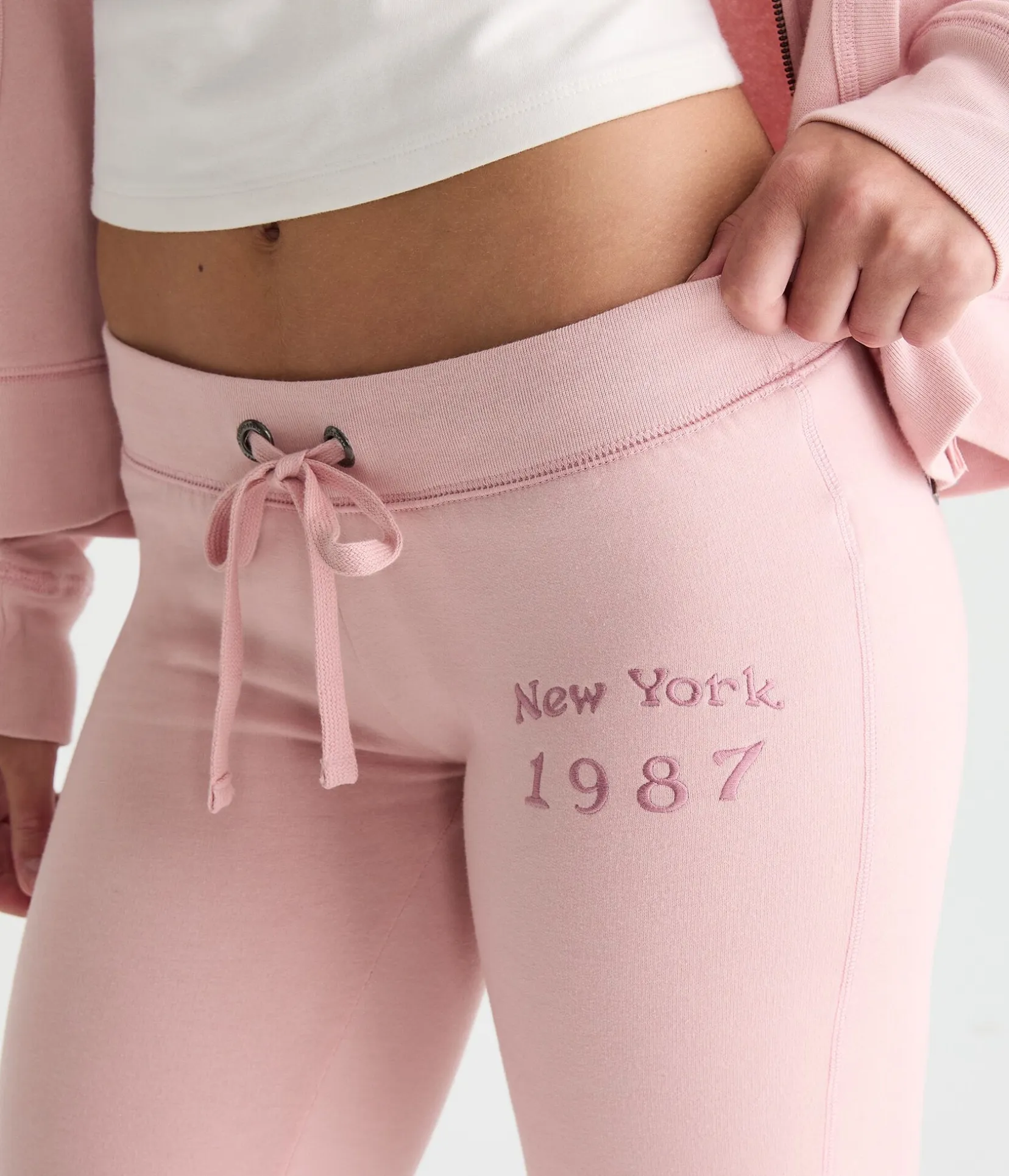 Aero Rhinestone Fit & Flare Sweatpants