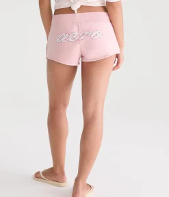 Aero Rhinestone Heritage Low-Rise Fleece Shorts