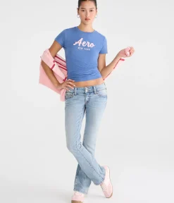 Aero Script Appliqué Graphic Tee