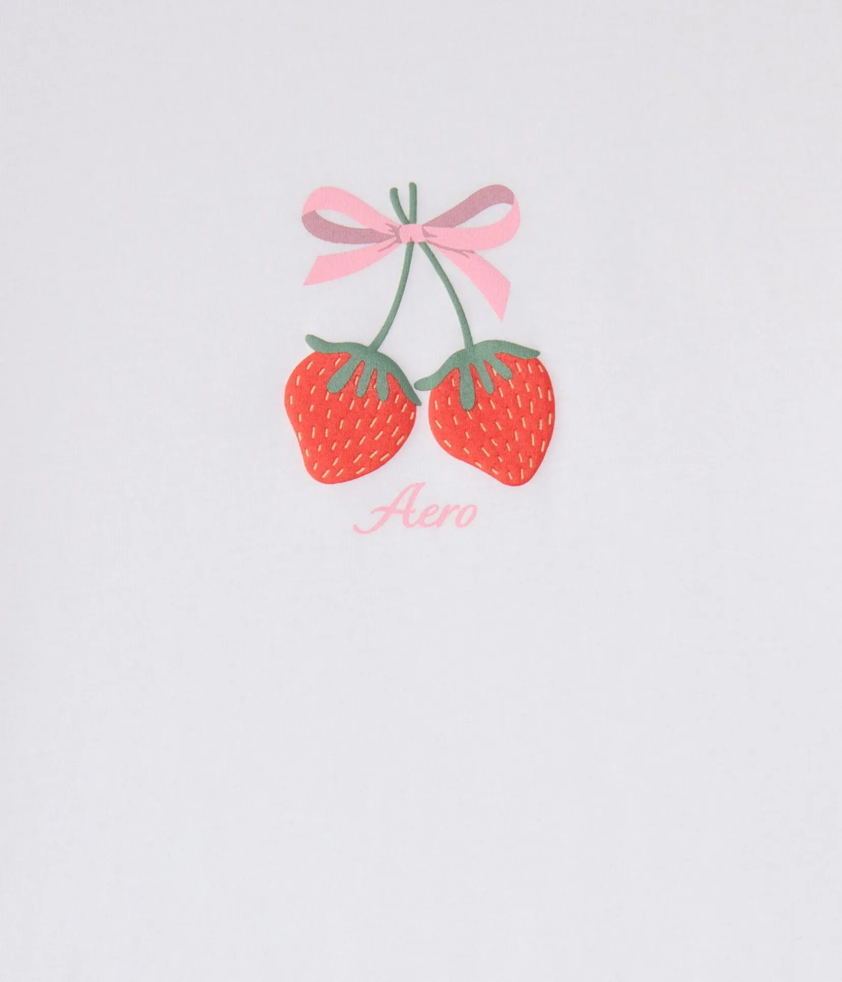 Aero Strawberry Bow Graphic Tee