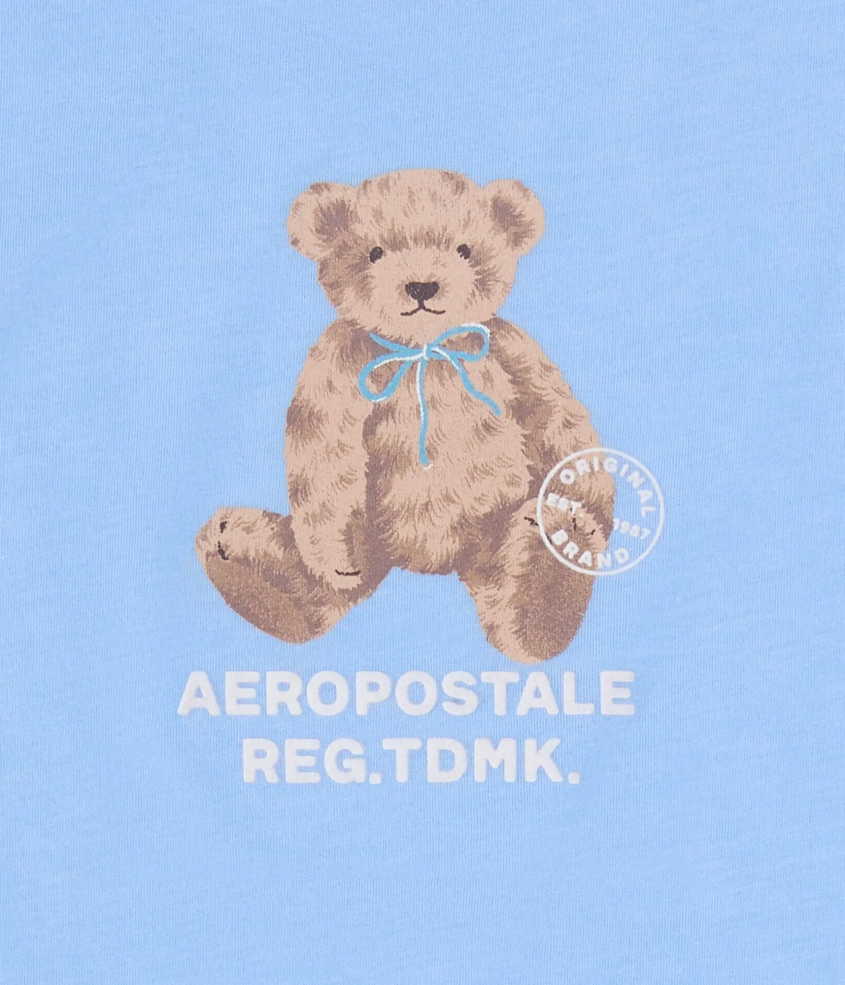 Aero Teddy Bear Flocked Graphic Tee