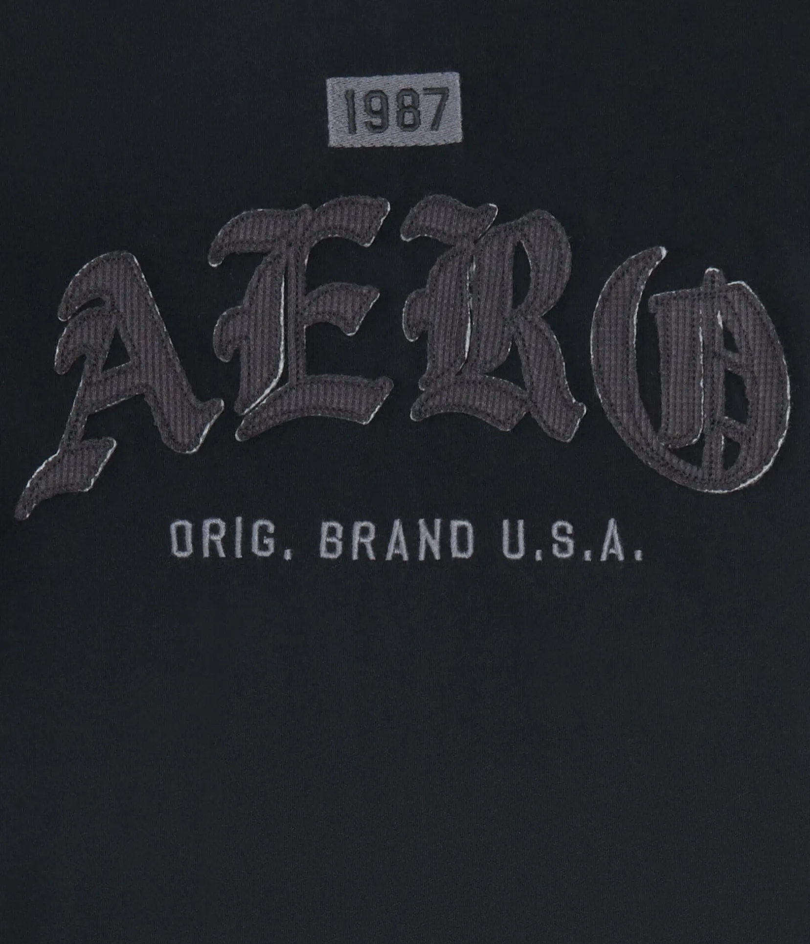 Aero Tonal Gothic Appliqué Graphic Tee