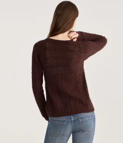Babydoll One-Button Cable Cardigan