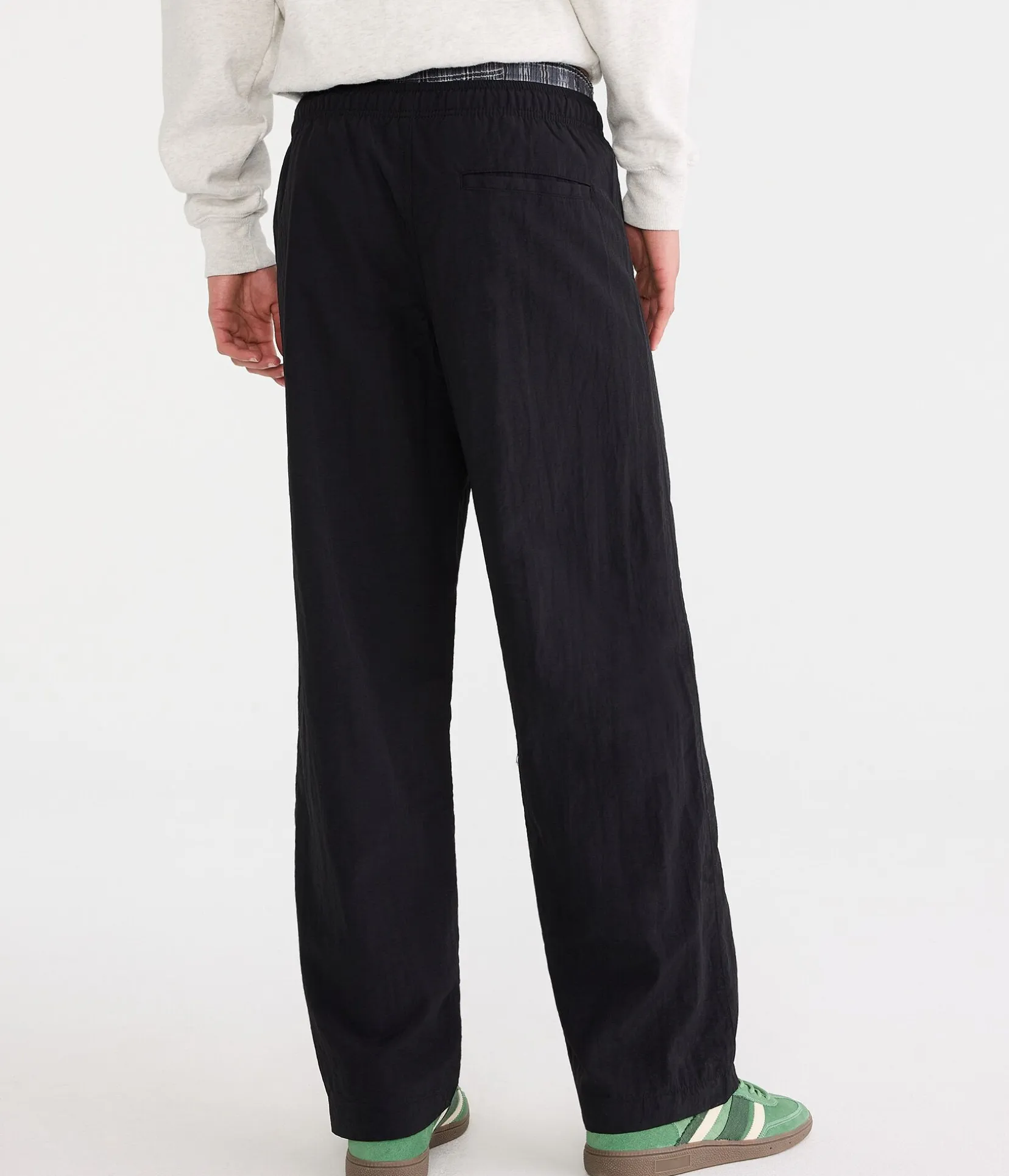 Baggy Piped Nylon Track Pants