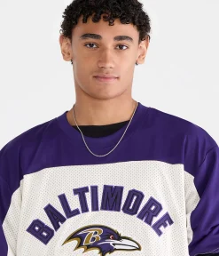 Baltimore Ravens Colorblock Mesh Top