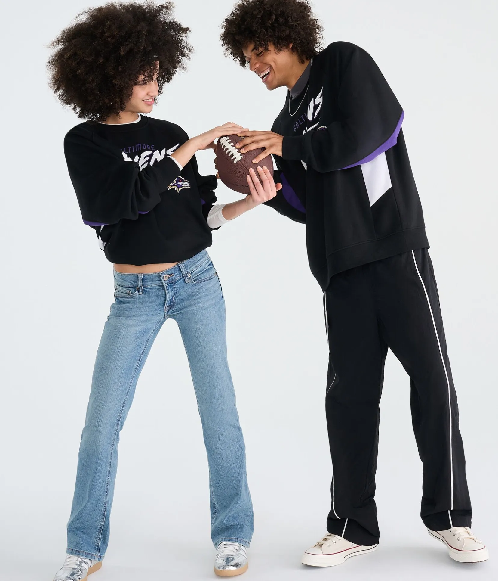 Baltimore Ravens Colorblock Crew Sweatshirt