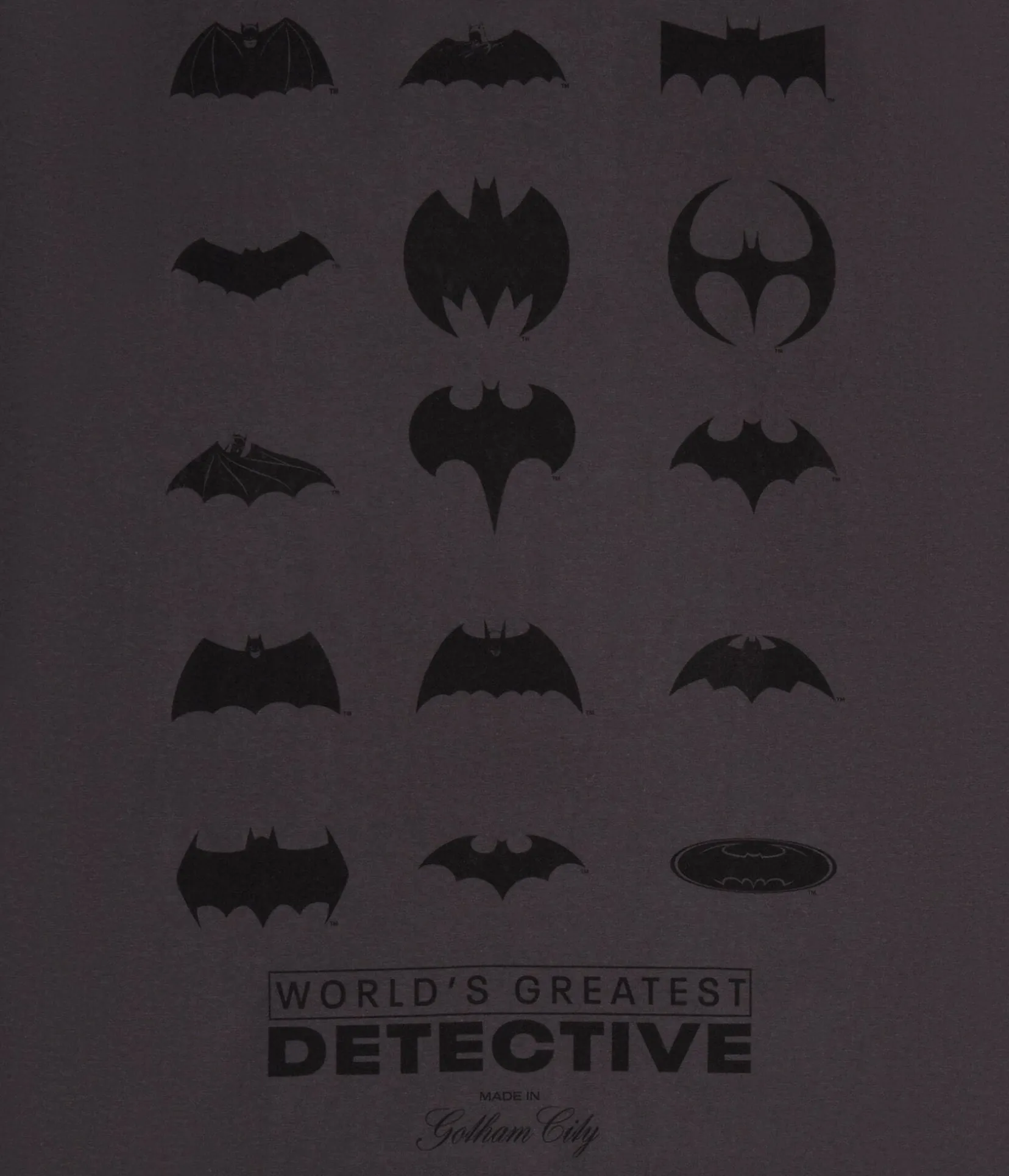 Batman Logos Relaxed Graphic Tee