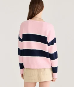 Big Stripe Crew Sweater
