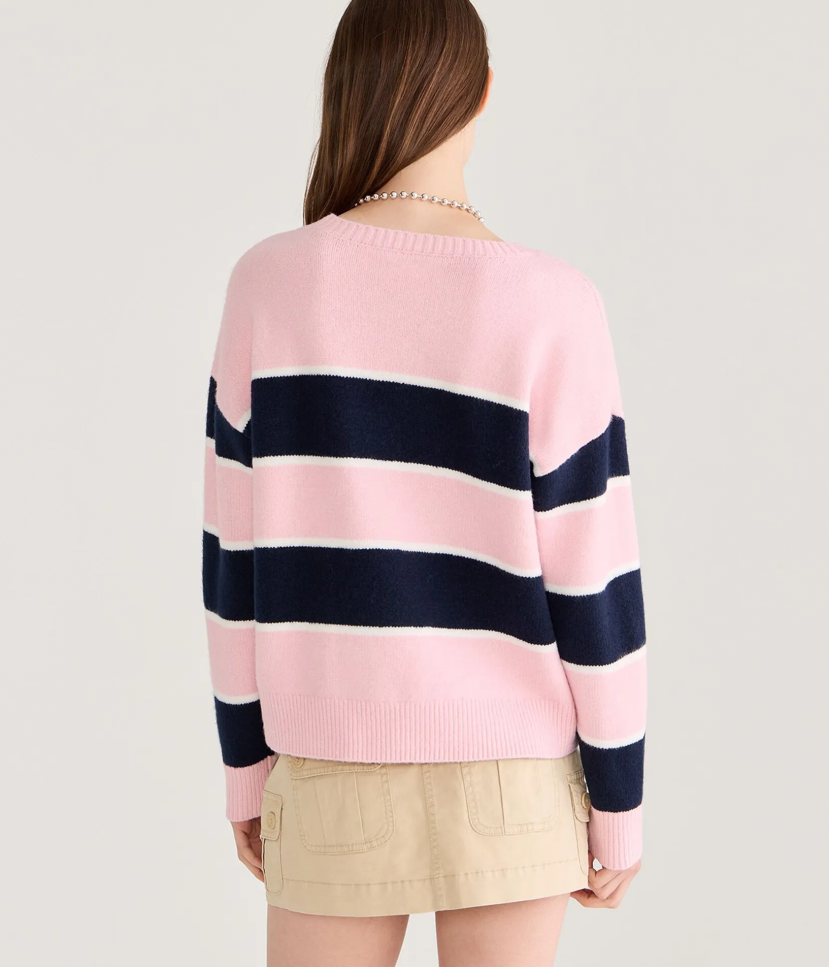Big Stripe Crew Sweater