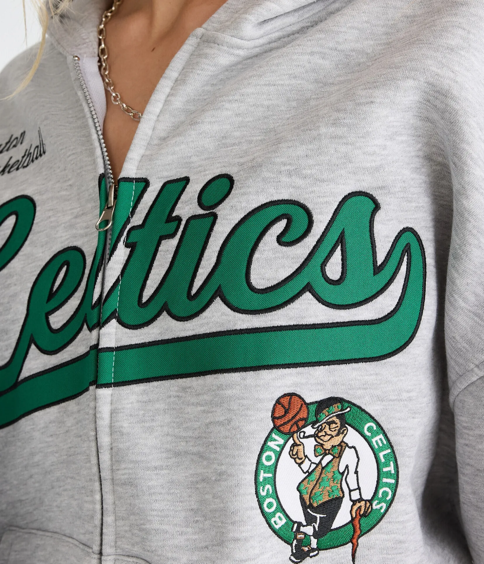 Boston Celtics Basketball Full-Zip Hoodie